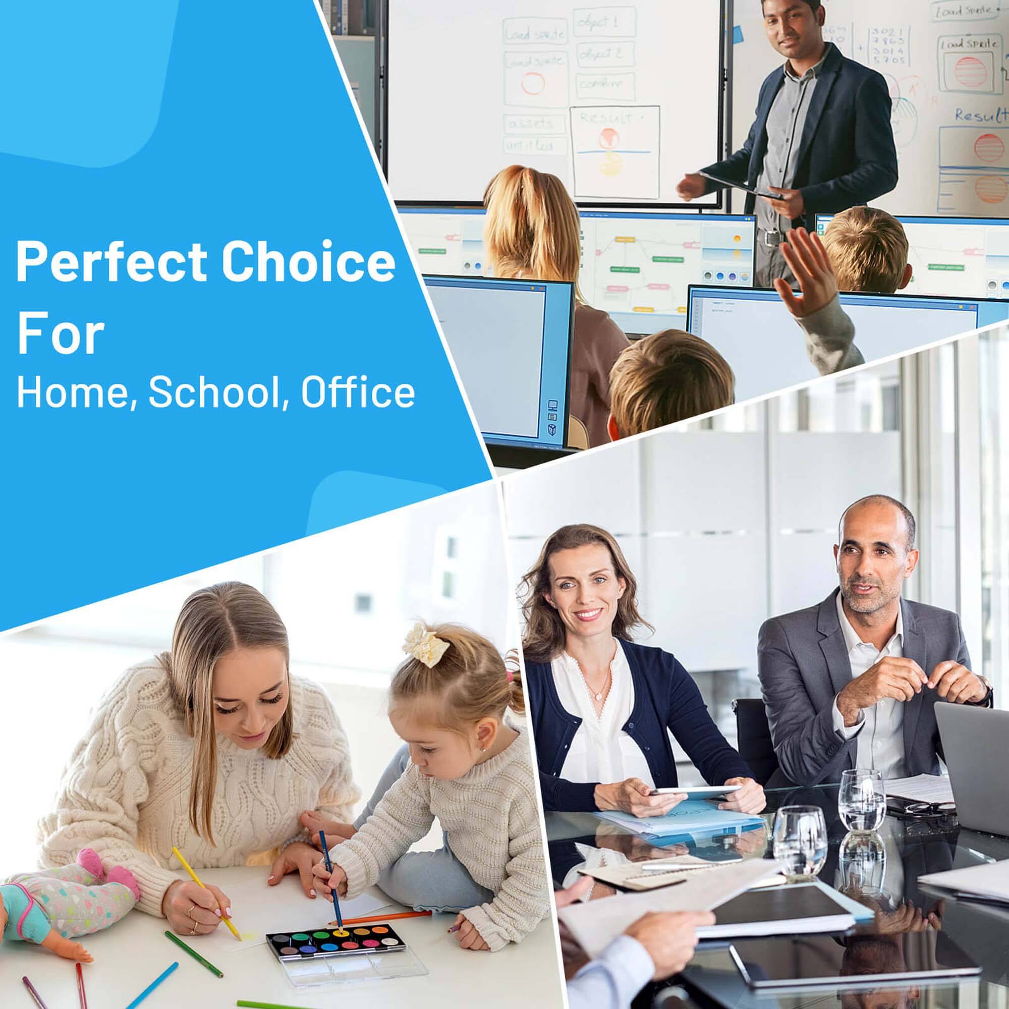 The text on the image reads: "Perfect Choice for Home, School, Office."