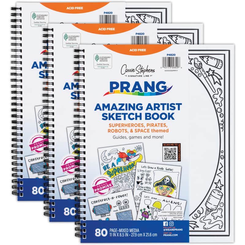 Prang - Amazing Artists Sketch Book, Pack of 3 price history on PriceWatchPro