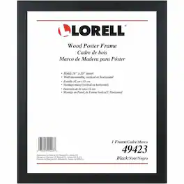 Lorell - Poster Frame 16 x 20 Size Vertical Horizontal Mountable Wood Black
