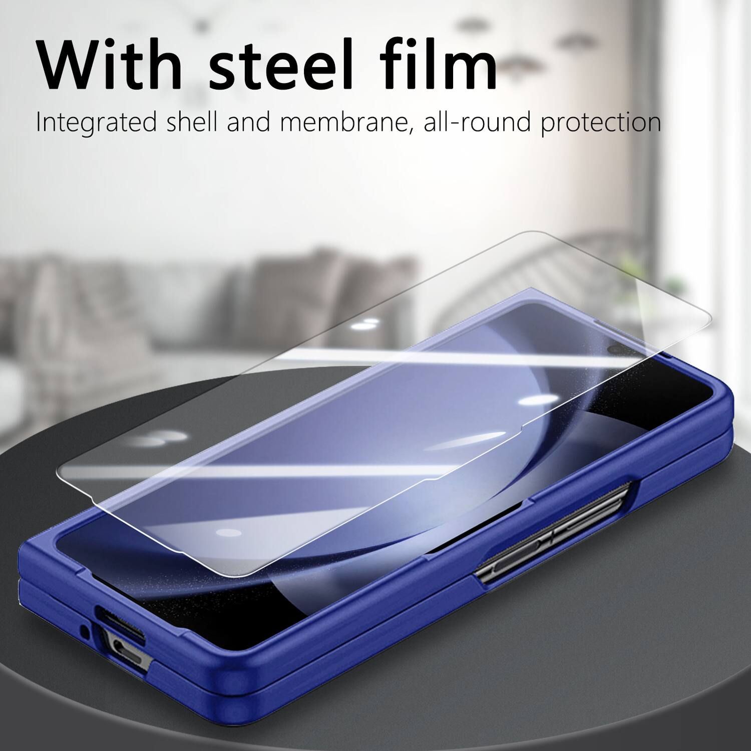 With steel film  
Integrated shell and membrane, all-round protection