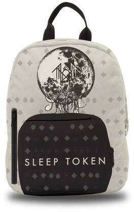 PopMarket - Sleep Token - Rocksax - Sleep Token - The Summoning White Logo - Mini Backpack (Black) - Multicolor