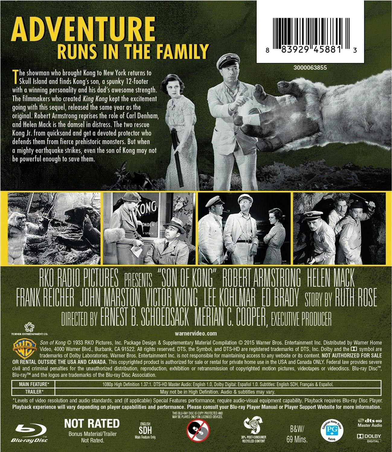 Back. The Son of Kong [Blu-ray].