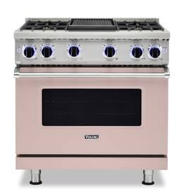 Viking - VGR Freestanding 7 Series Gas 36" Range - Blush