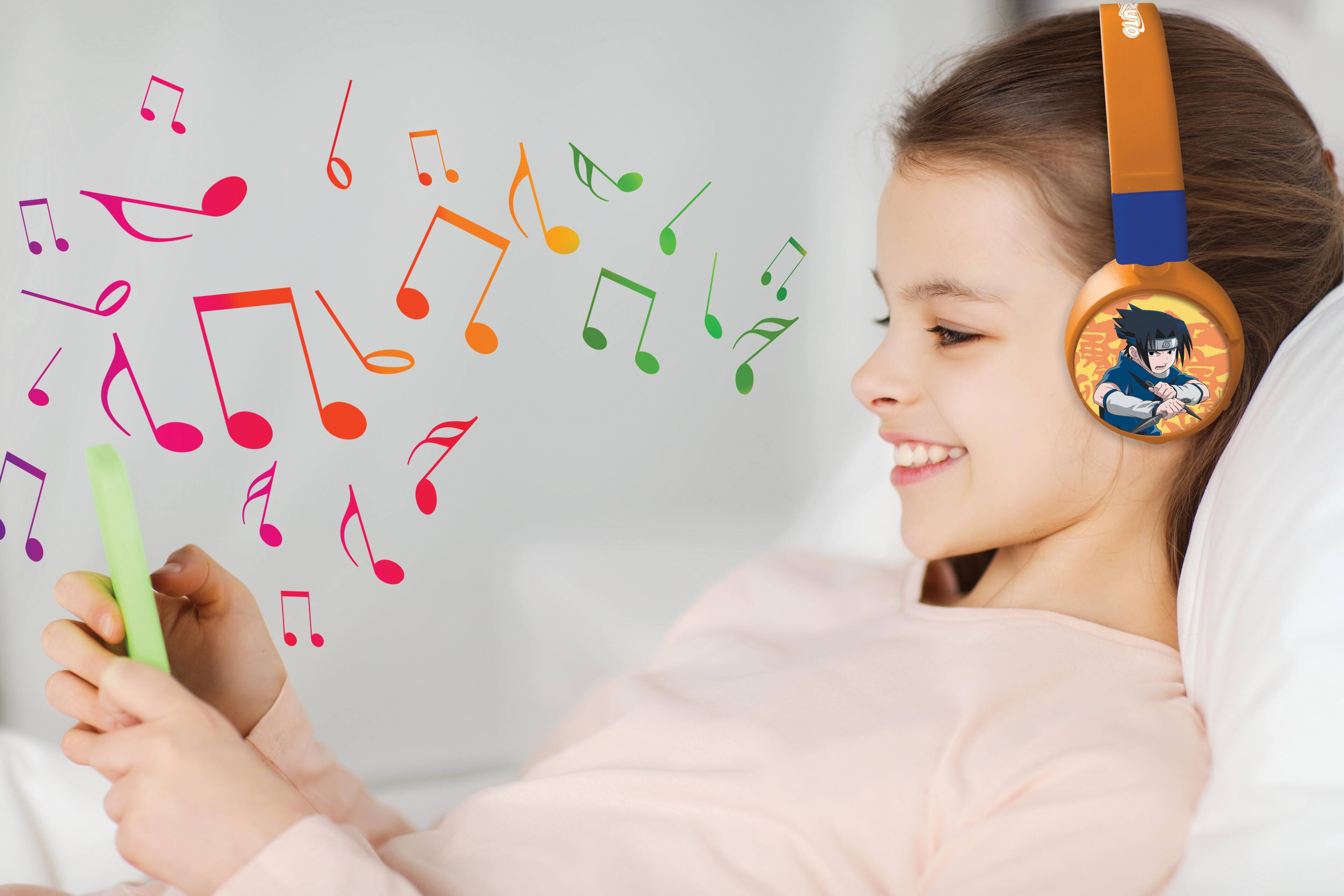 Alt View 5. Lexibook - Naruto 2-in-1 Bluetooth Foldable Headphones with Safe Volume for Kids.