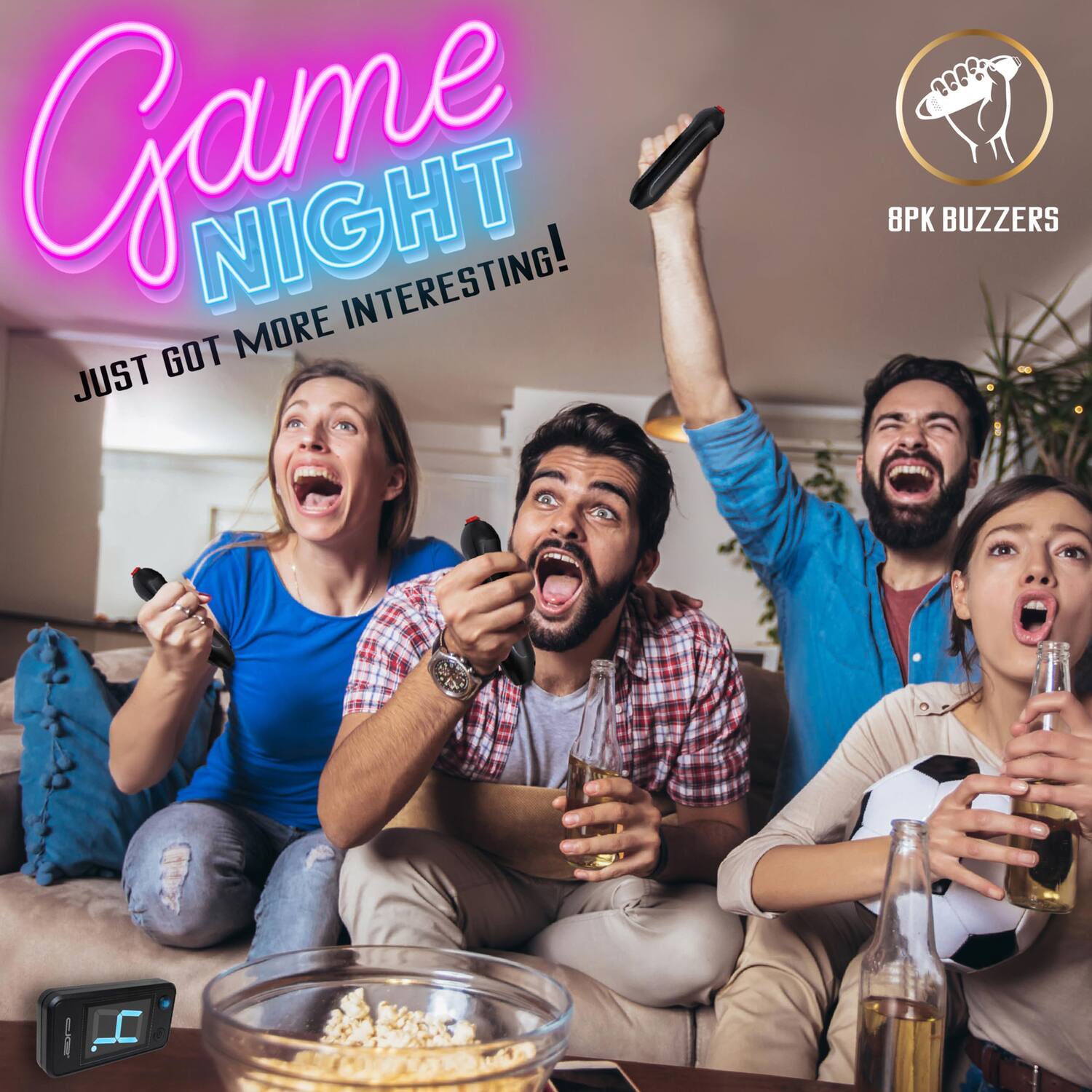 Game Night Interesting! Just Got More Interesting! 8PK Buzzers