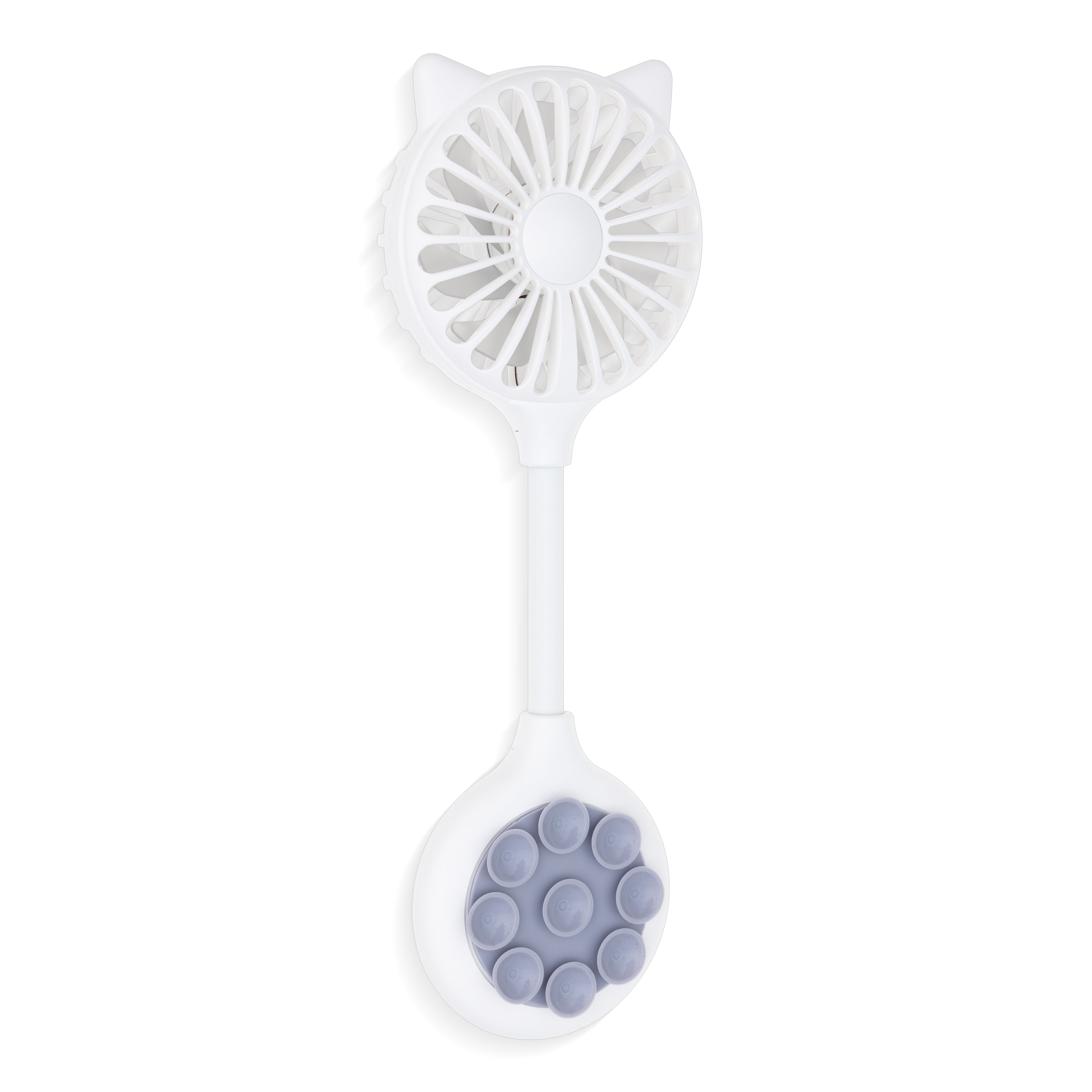 Alt View 6. Zadro - Zadro Hands-Free Cat Ears Beauty Fan - Stylish Portable Cooling Solution - White.