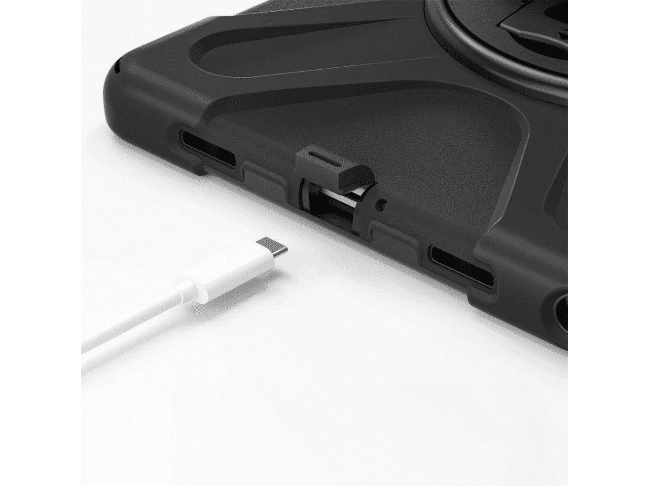 Alt View 8. CODi - CODi Rugged Case with Integrated Screen Protector for Samsung Galaxy Tab A9+ with Kickstand and Hand/Shoulder Strap - Black.