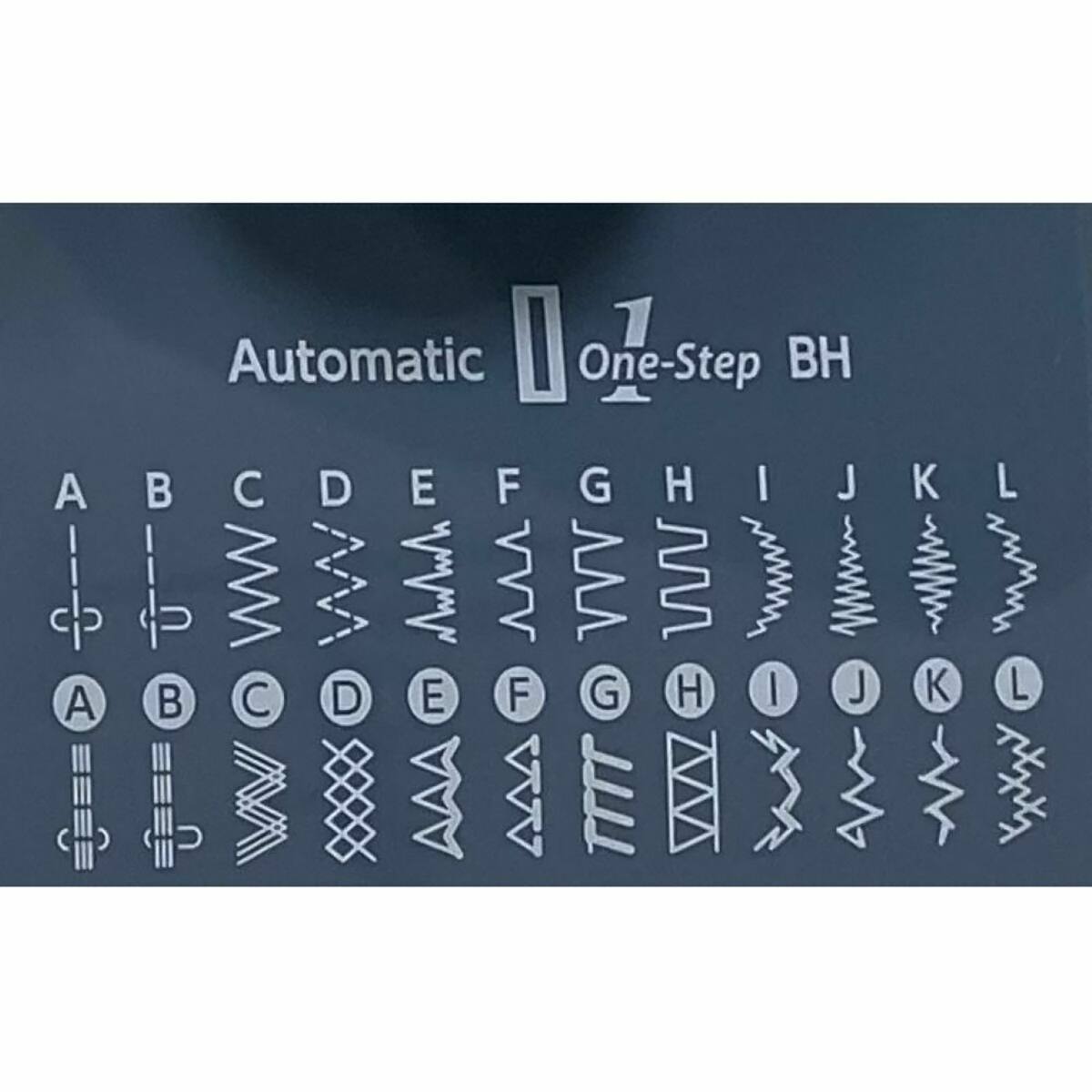 1 Automatic One-Step BH  
A B C D E F G H I J K L  
A B C D E F G H I J K L  
C C WW WV VVV V V mM M  
D E F G H I J K L A WV  
TITT 3 YxXX