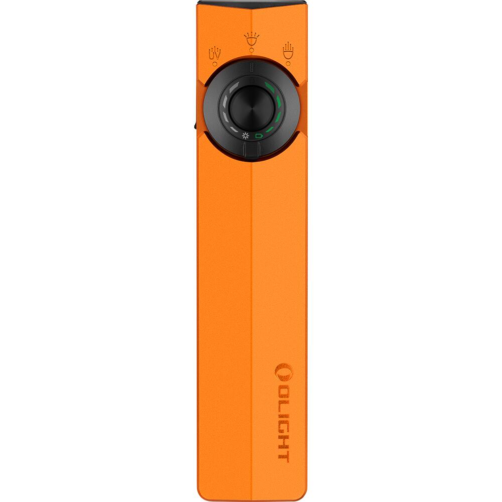 Alt View 1. OLIGHT - OLIGHT ArkPro EDC Flat Rechargeable Flashlight (Orange CW) - Orange.