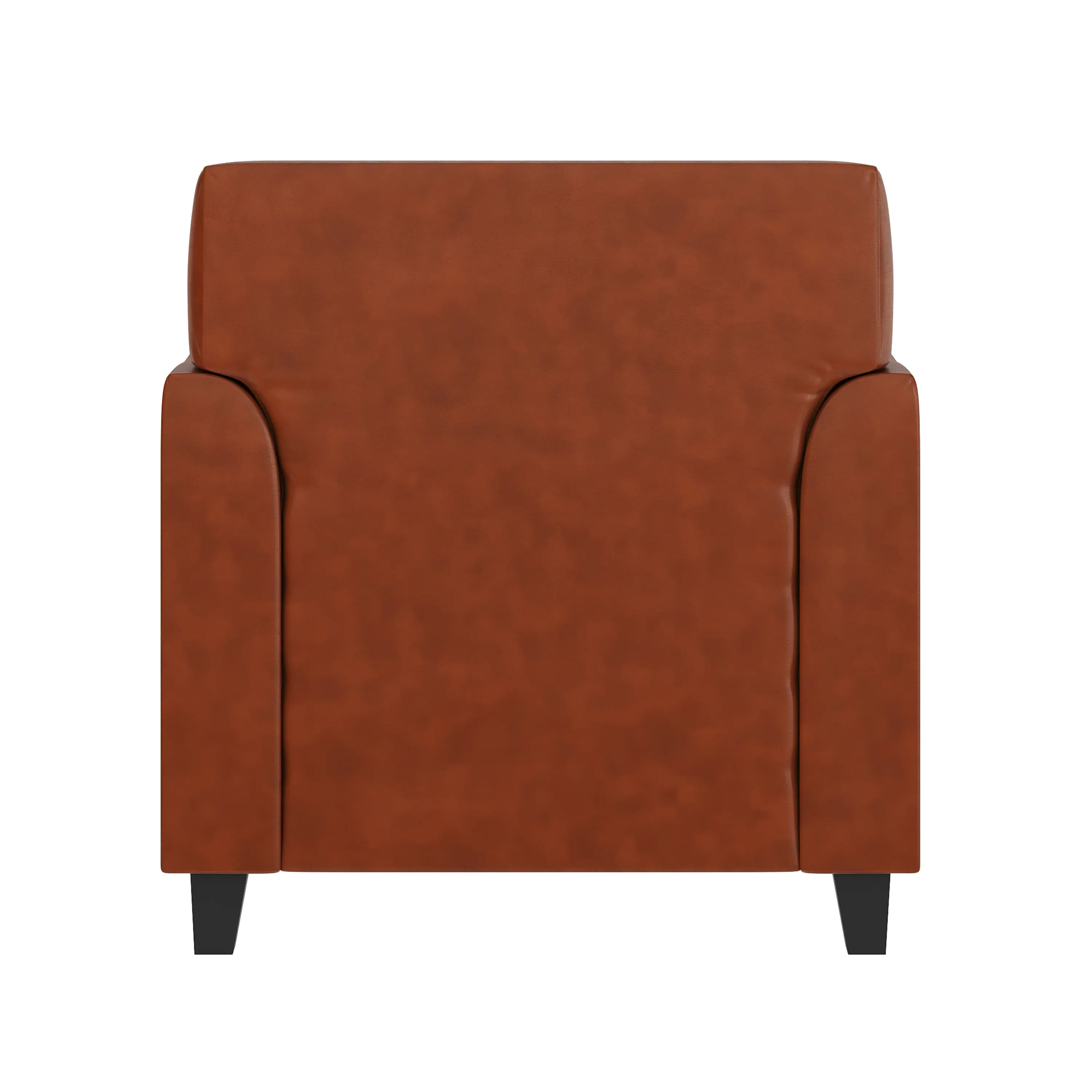 Alt View 5. Emma + Oliver - Faux Leather Chair with Clean Line Stitched Frame - Cognac.