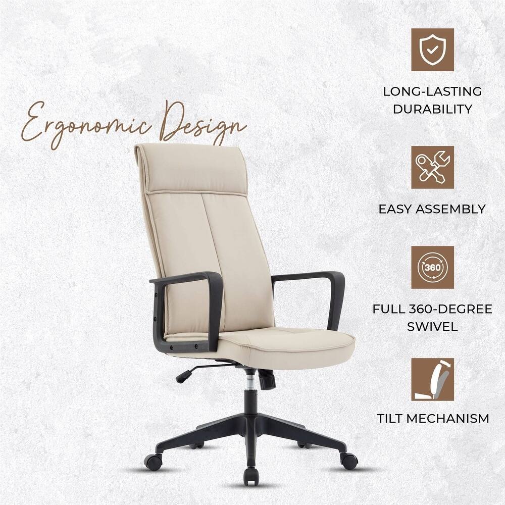 Ergonomic Design

- LONG-LASTING DURABILITY
- EASY ASSEMBLY
- FULL 360-DEGREE SWIVEL
- TILT MECHANISM