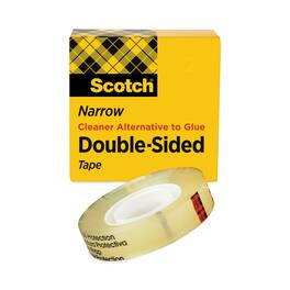 Scotch - Double-Sided Tape Clear 0.5Inch x 75 ft