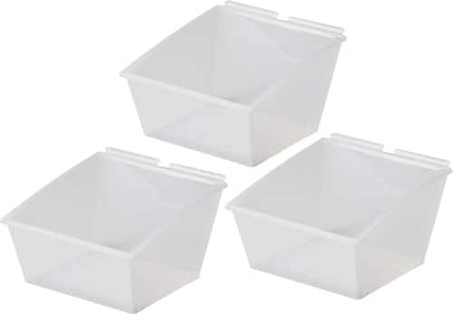 Front Standard. Flow Wall - Clear Medium Hard Bin (3-Pack).