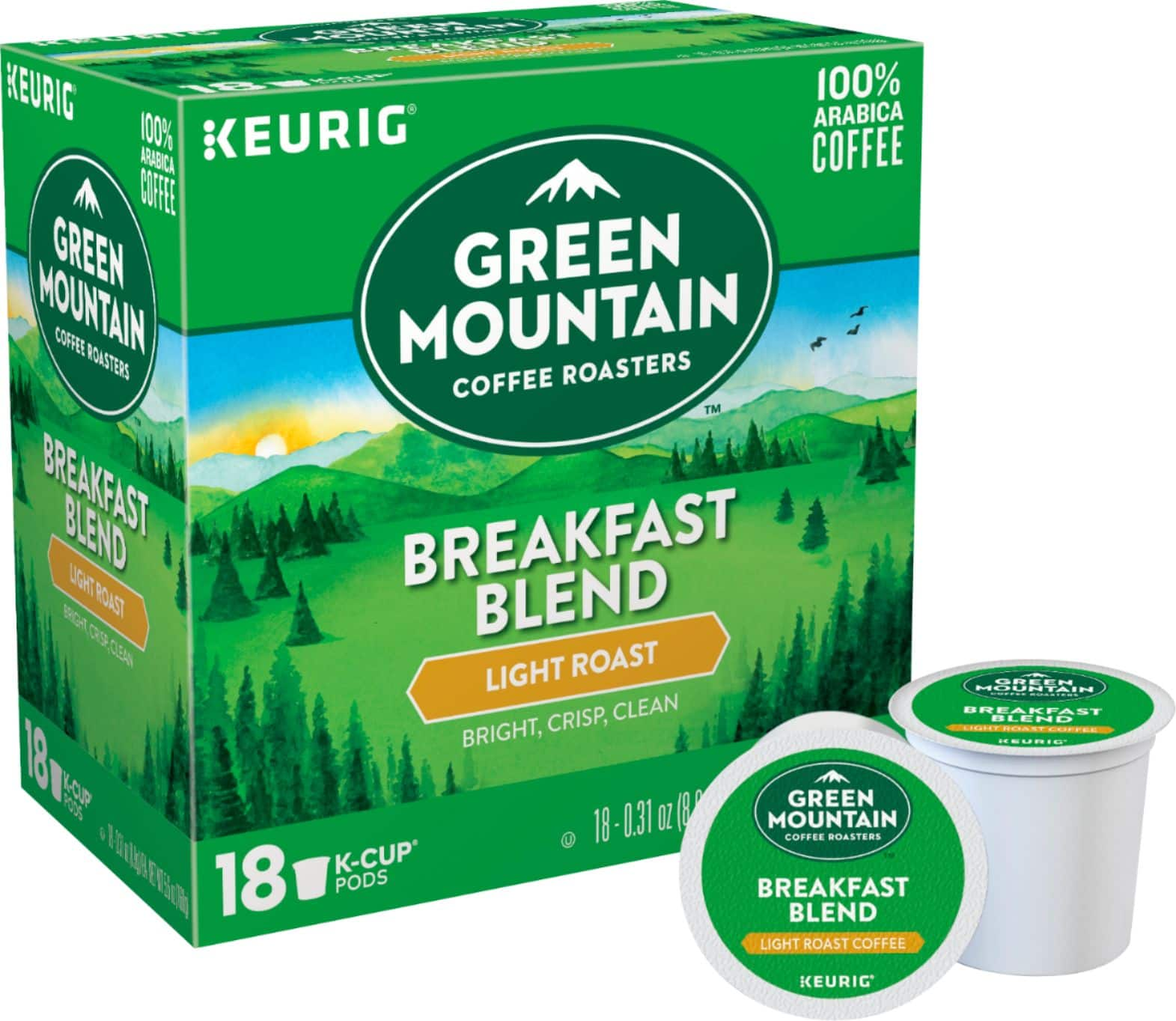 Customer Reviews: Green Mountain Coffee Breakfast Blend K-Cup Pods (18 ...