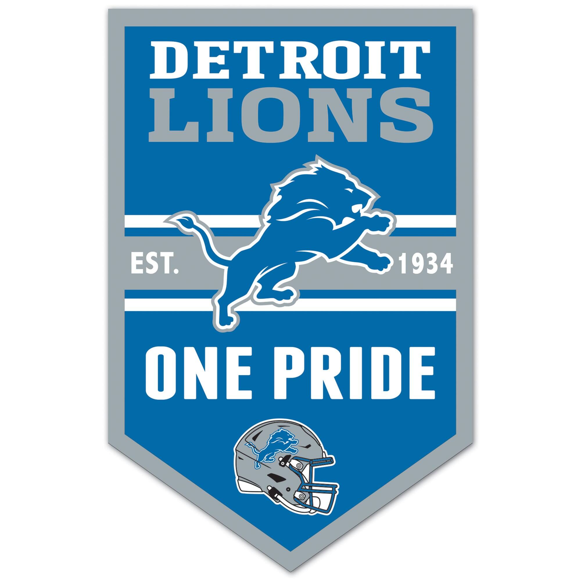 DETROIT LIONS  
EST. 1934  
ONE PRIDE