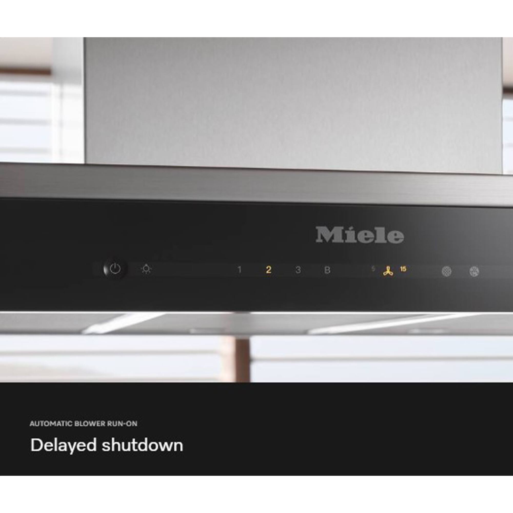 Miele

1 2 3 B 5 15

AUTOMATIC BLOWER RUN-ON

Delayed shutdown