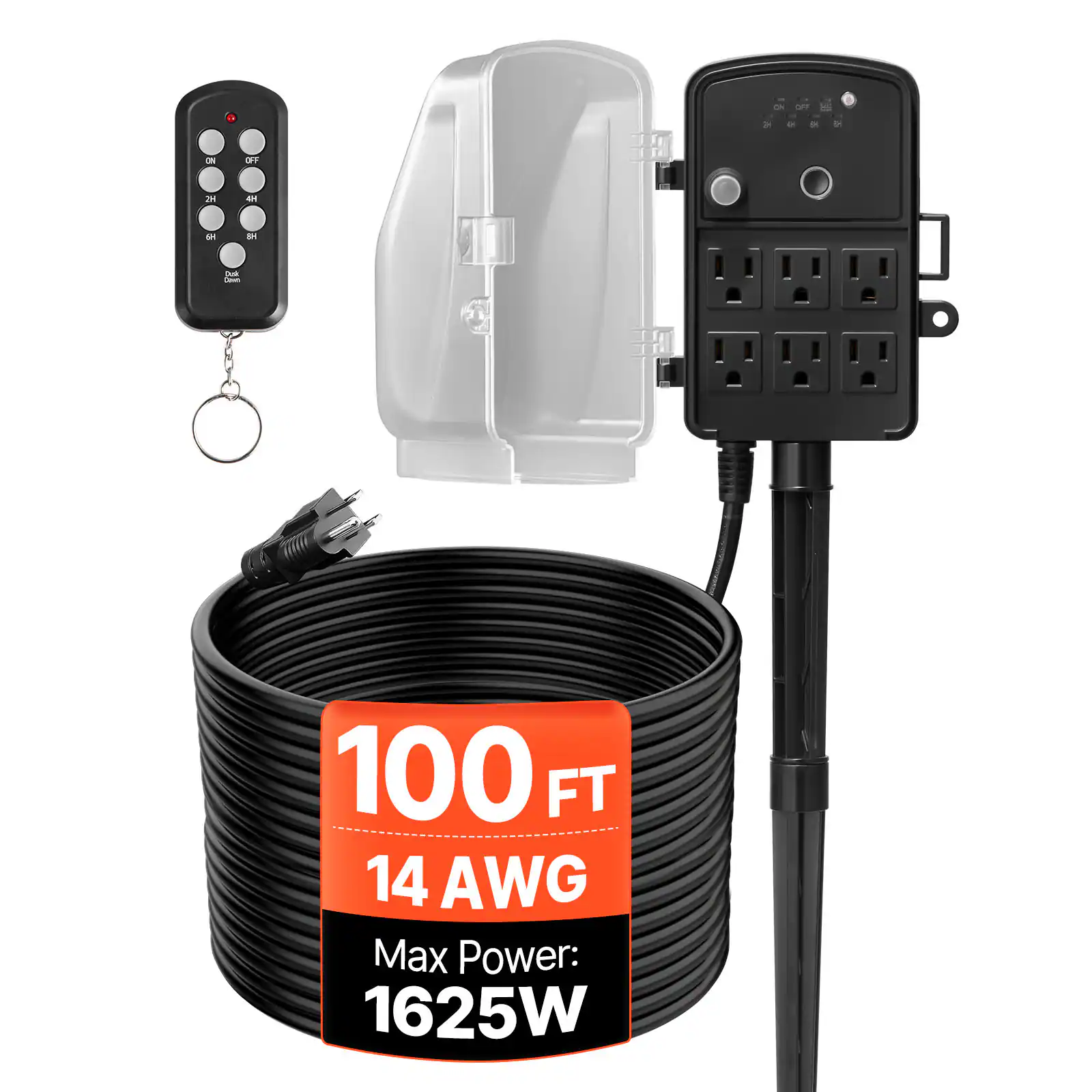 ON  
OFF  
2H  
4H  
140  
H8  
Cook  
100 FT 14 AWG  
Max Power: 1625W