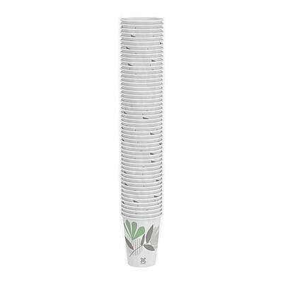 Alt View 3. Dixie - Pathways Paper Hot Cups, 12 oz., 50/Pack - White.