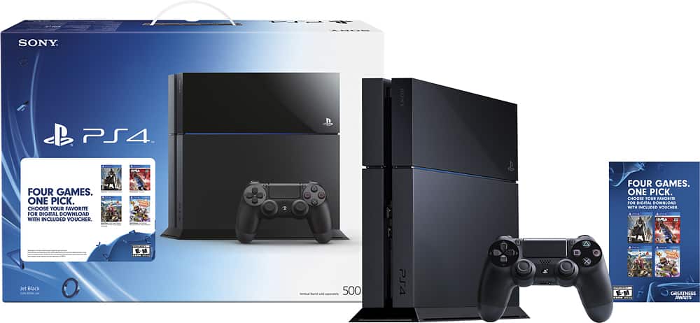 Sony PlayStation 4 500GB Jet Black Console for sale online