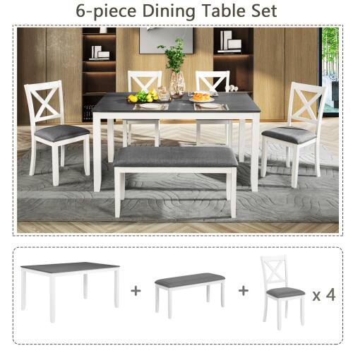 6-piece Dining Table Set