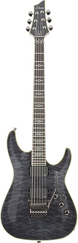  Schecter - Hellraiser 6-String Full-Size Electric Guitar - See-Thru Black