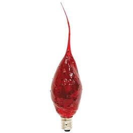 BreeBe - Small Ruby Silicone Dipped Flicker Bulb - 3W - Red