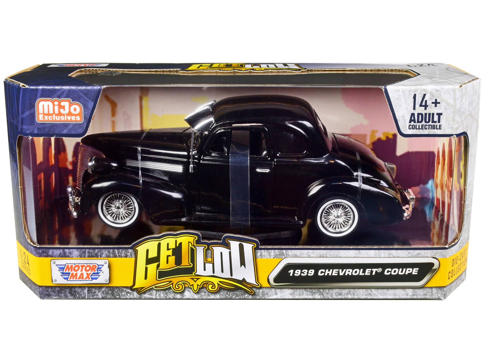 HE EA MiJo Exclusives 14+ ADULT COLLECTIBLE 1-24 5 ES MOTOR MAX CET LOU 1939 CHEVROLET COUPE DIE-CAST COLLECTA