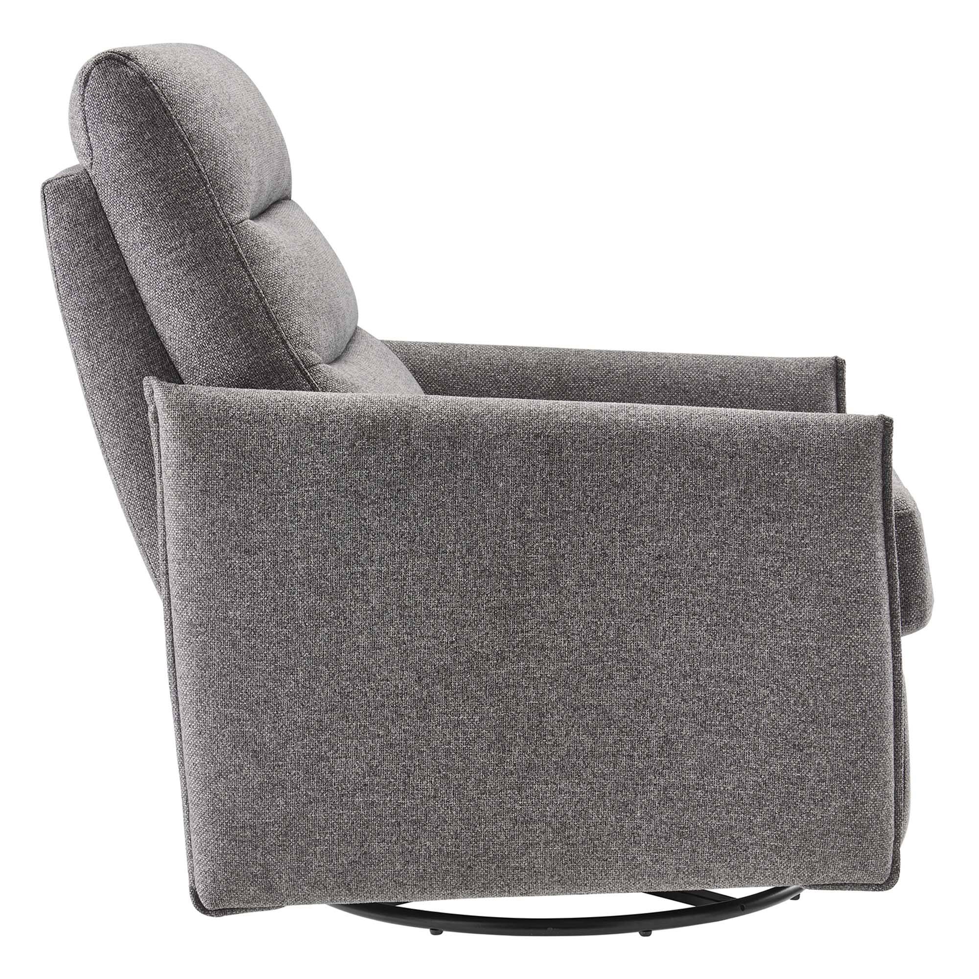 Alt View 2. Modway - Etta Upholstered Fabric Lounge Chair by Modway - Light Gray.