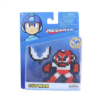 3+ WARNING: CHOKING HAZARD - Small parts. Not for children under 3 years. ATTENTION: DANGER DE TOUFFEMENT - Petits éléments. Ne convient pas aux enfants de moins de 3 ans. MEGAMAN™ CUT MAN 3+ NEON KINS jakkspacifica CUT MAN