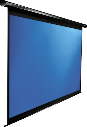 Angle View: Elite Screens - Spectrum Electric Projection Screen - White