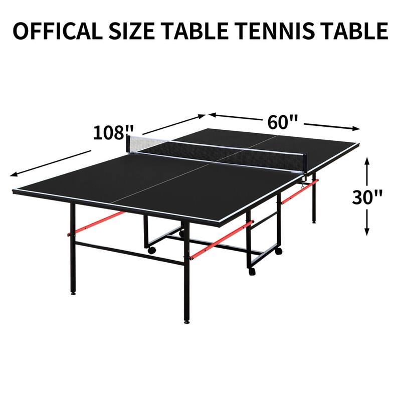 OFFICIAL SIZE TABLE TENNIS TABLE  
108" x 60" x 30"