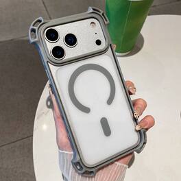 BEARSOLIM - Korean Minimalist TPU Case for iPhone 17 Pro Max Dopamine Color Anti-Slip Drop Proof with Lanyard Hole - Gray