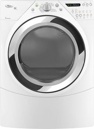 Front Standard. Whirlpool - Duet 7.2 Cu. Ft. 12-Cycle Electric Dryer - White.