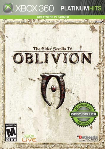 Front Standard. The Elder Scrolls IV: Oblivion Platinum Hits - Xbox 360.