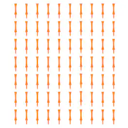 Unique Bargains - Plastic Step Down Golf Tees, 2.8 Inch Unbreakable Plastic Tees Bulk, 140pcs - Fits Practice/Outdoor/Course/Competition - Orange