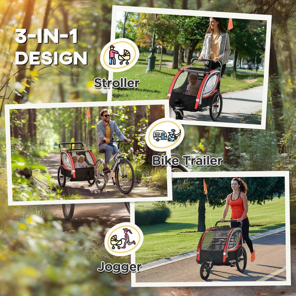 3-IN-1 DESIGN

- Stroller
- Bike Trailer
- Jogger