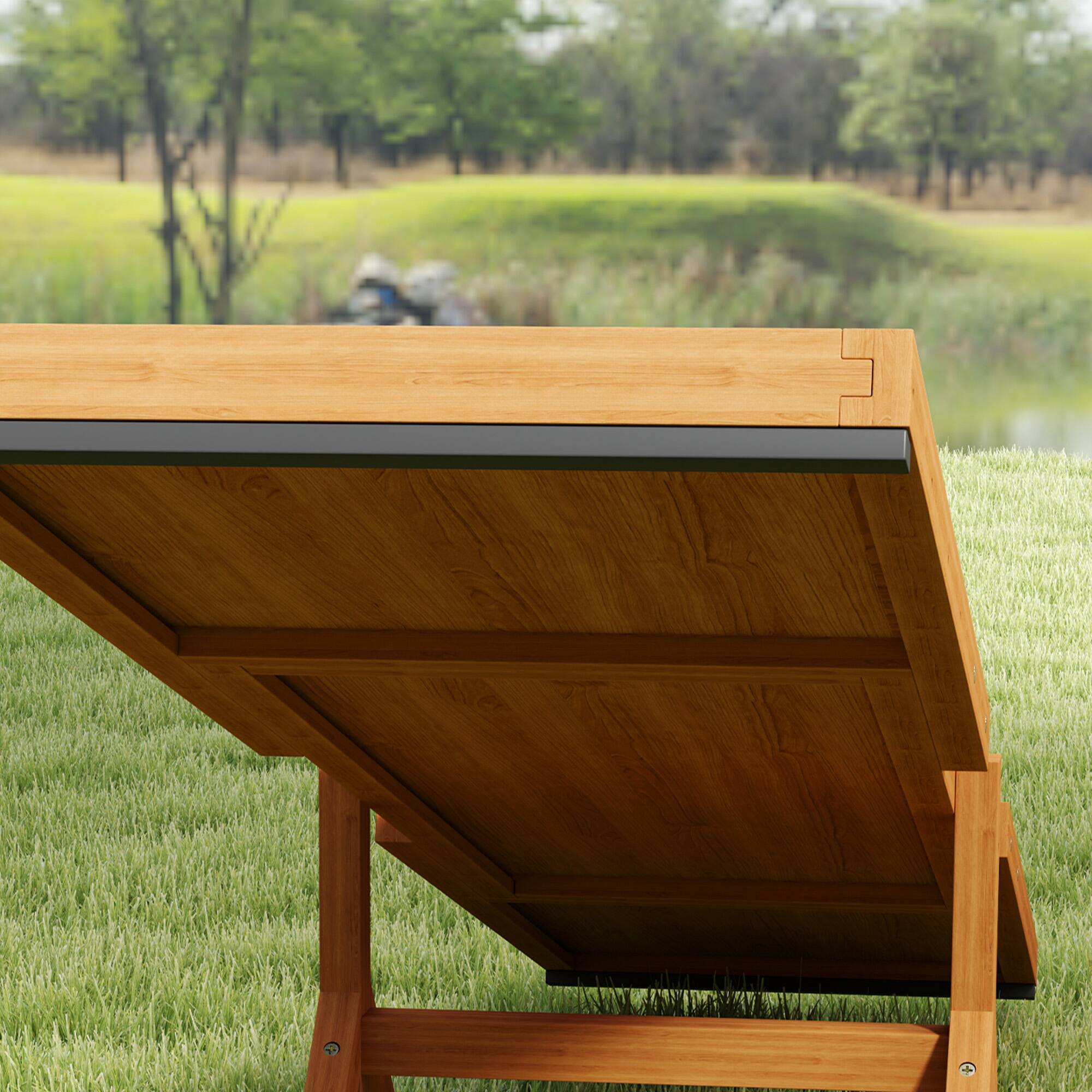 Alt View 4. Pawhut - Wooden Dog Agility Seesaw, Training Exercise, Platform Equipment, Weather Resistant, 83" L x 16" W x 14" H - Orange.