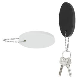Unique Bargains - Floating Keychain, Bright Color Key Float Keyring Holder Waterproof, 2pcs - Fits Boating/Fishing/Swimming/Water Sports - White, Black