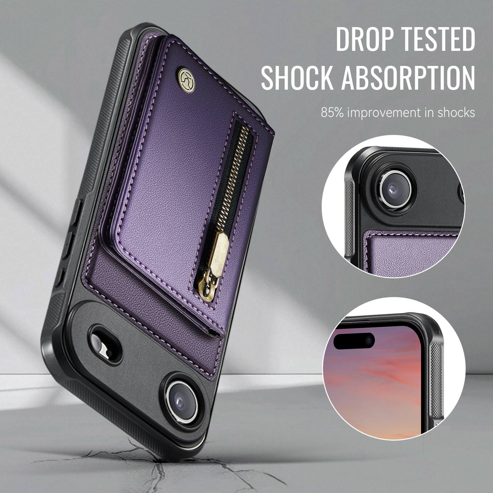 DROP TESTED SHOCK ABSORPTION  
85% improvement in shocks