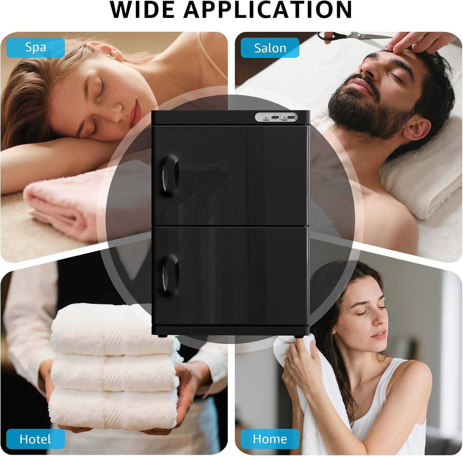 WIDE APPLICATION

- Spa
- Salon
- Hotel
- Home