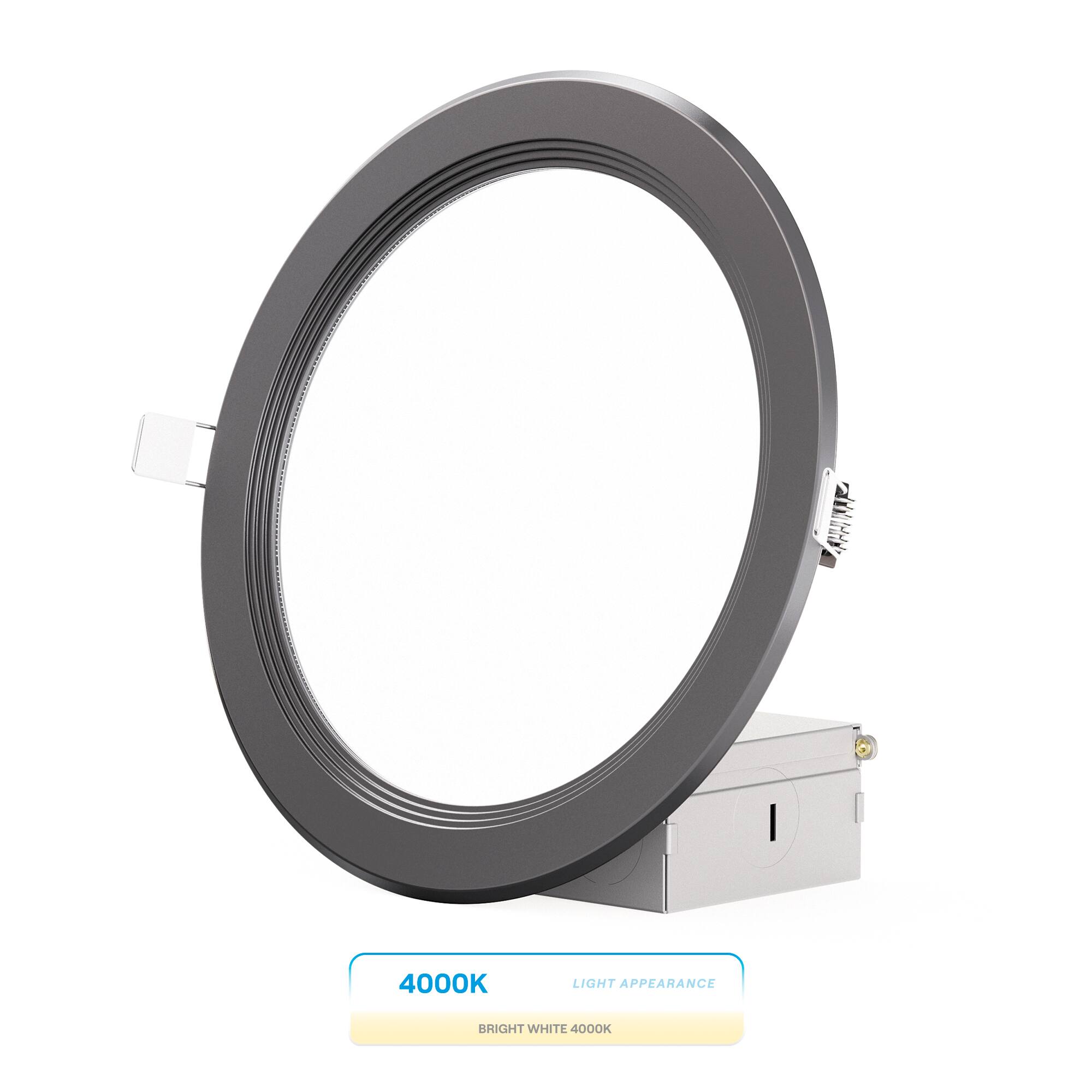 Infibrite - 6 In. Ultra-Thin Recessed LED Downlight 12W 1050LM Adjustable white Wet Rated, Triac Dimmable Trim 12-Pa - Black price history on PriceWatchPro