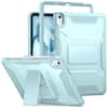 Front. DTTO - iPad Air 11 Case for M3/M2 (2024-2025), iPad Air 5th/4th Gen (2022/2020), with Screen Protector & Kickstand - Ice Blue.