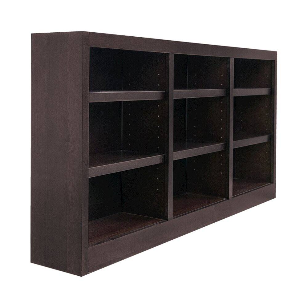 Left. Concepts in Wood - 72 x 36 Wall Storage Unit Espresso Finish - Brown.