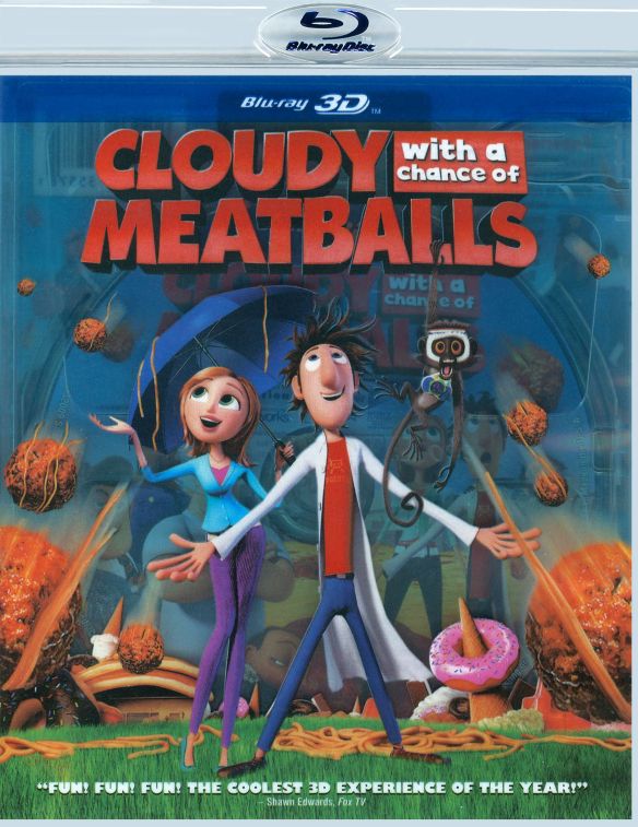  Cloudy with a Chance of Meatballs [3D] [Blu-ray] [Blu-ray/Blu-ray 3D] [2009]