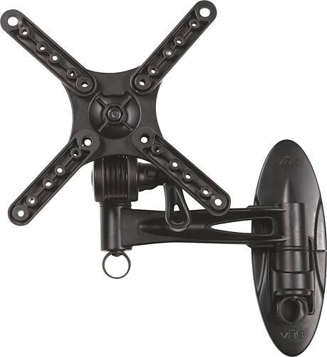 Front Standard. Whalen Furniture - Full-Motion Wall Mount For Most 15" - 32" Flat-Panel TVs - Black.