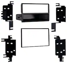 Front. Metra - Dash Kit for Select 2007-2019 Nissan Versa Rogue Rogue DIN DDIN - Black.