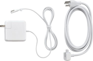 Apple - MagSafe 60W Power Adapter for MacBook® and 13" MacBook® Pro - White - Front_Zoom