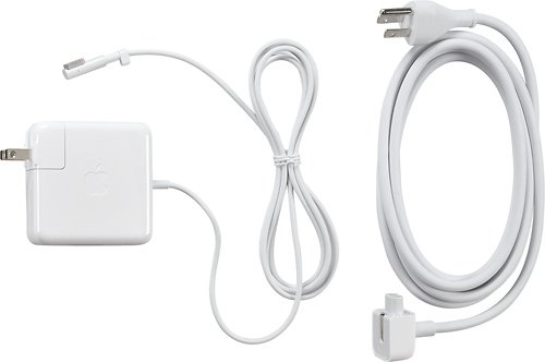 Apple Magsafe 60w Power Adapter For Macbook And 13 Macbook Pro White Mc461ll A Best Buy