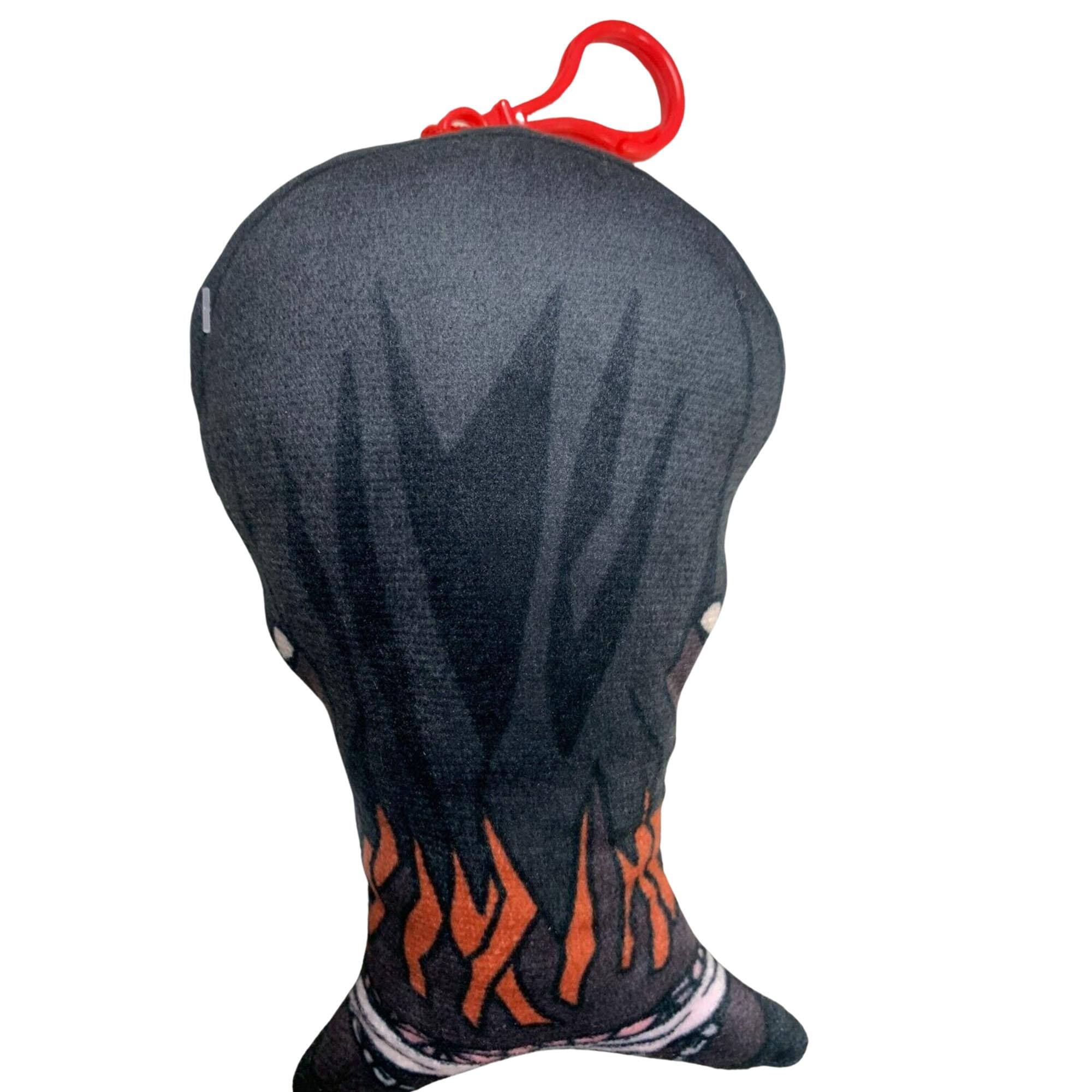 Alt View 10. Toynk - Demon Slayer 5 Inch Plush Bag Clip Hanger | Nezuko - Black.