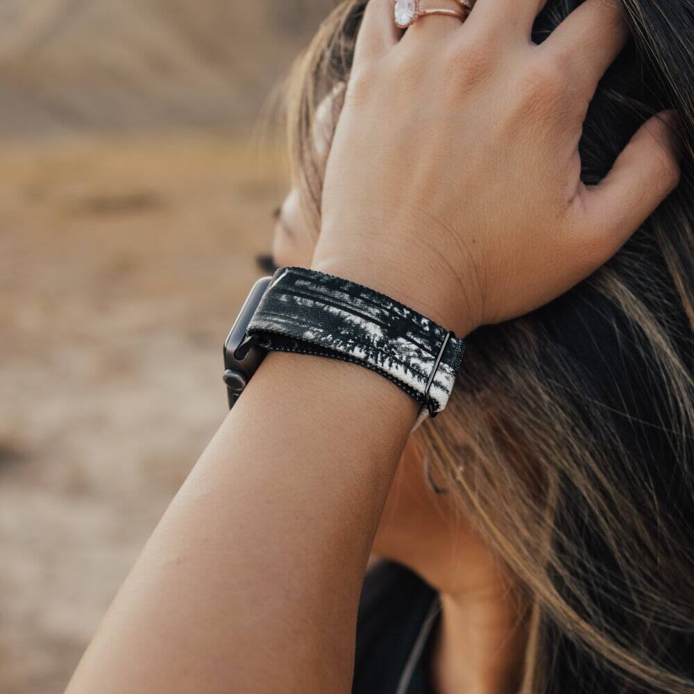 Alt View 4. ZOX - Look How Far You've Come NFC Smartwatch Band, 38/40/41mm - Black.